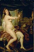 Peter Paul Rubens Panthea stabbing herself with a dagger oil painting on canvas